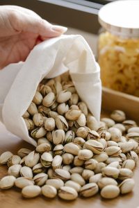 Pistachios in a Reusable Bag